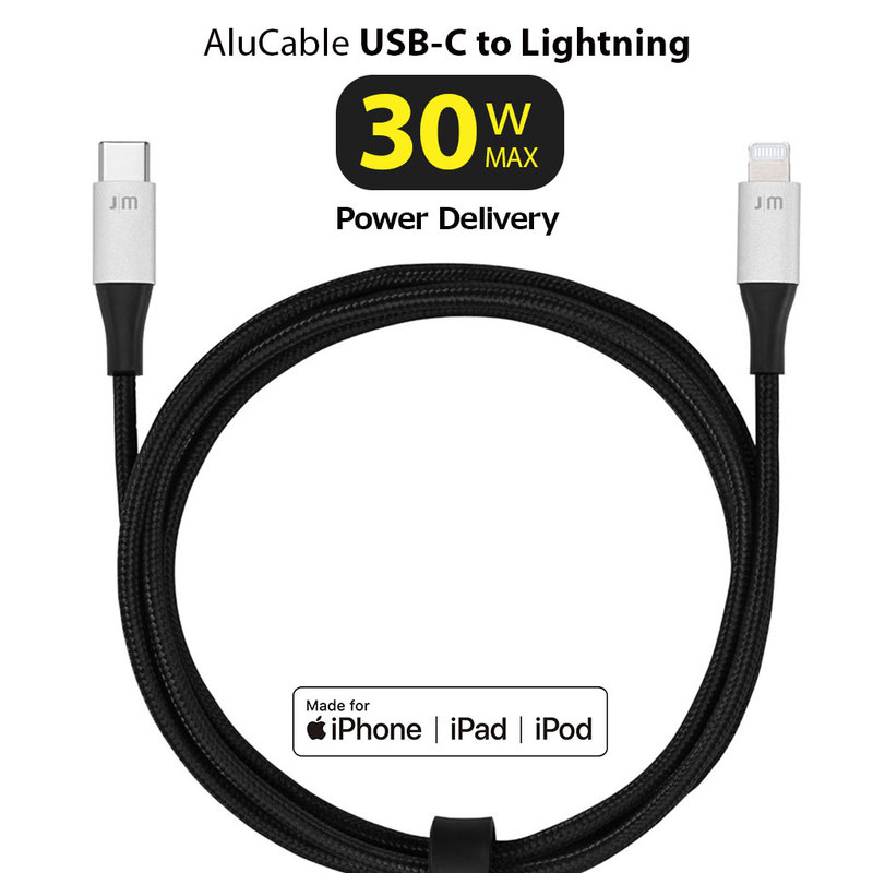 AluCable USB-C to Lightning ケーブル